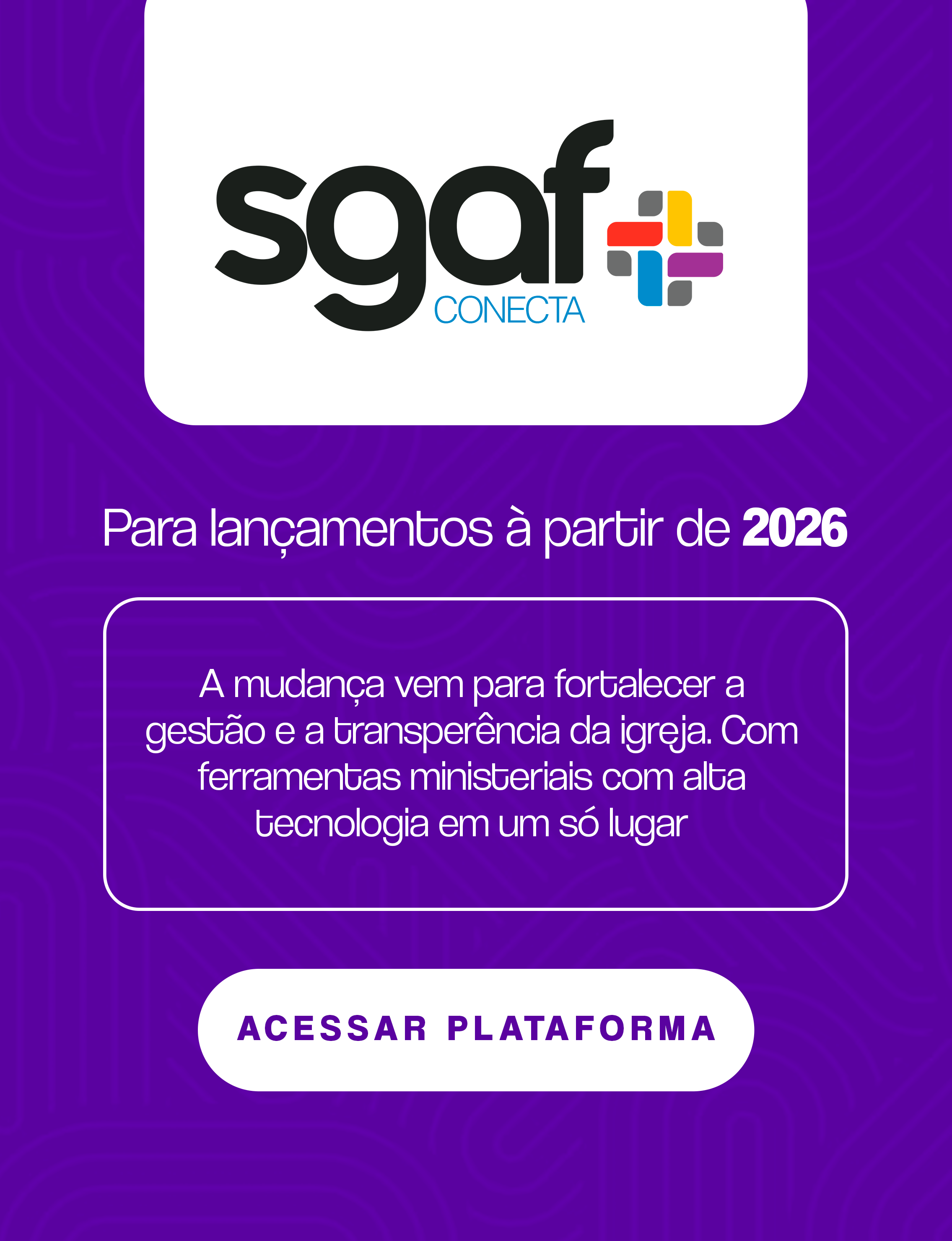 Acessar SGAF Conecta – lançamentos a partir de 2026